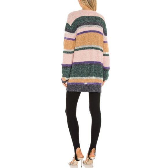 Veronica Beard 'Elizabeth' Striped Cardigan Sweater, Multicolor - Picture 3 of 3
